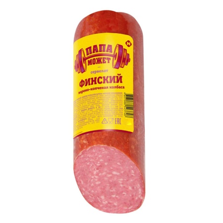 Сервелат Папа Может Финский в/к Срез 350гр в/у