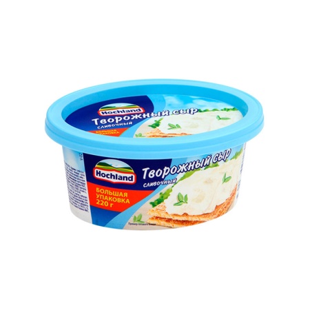 Сыр Творожный Hochland Сливочный 220гр Конт