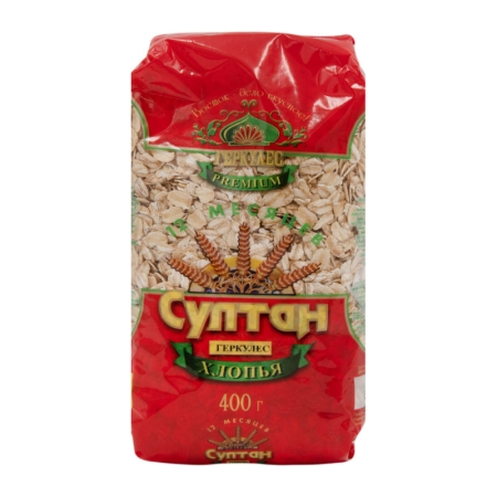 Хлопья Султан Овсяные Геркулес 400гр п/п