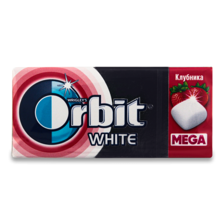 Резинка Жевательная Без Сахара Клубника White Orbit к/у 16.4г