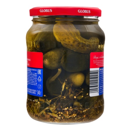 Огурцы Маринованные Globus c/б 720мл