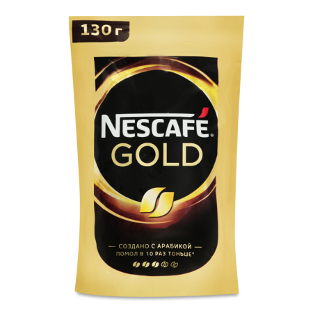 Кофе Nescafe Gold Растворимый 130гр стаб/б
