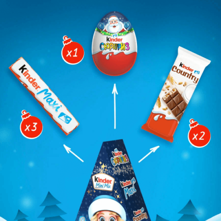 Набор Подарочный Kinder & co Белый Шоколад 137гр Кор