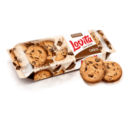 Печенье Roshen Lovita с Кусочками Глазури 150гр фл/п