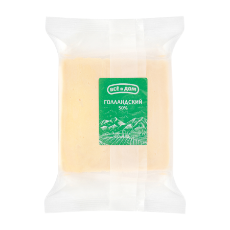 Продукт Сырный Всё в Дом Голландский Оригинальный 50% 350гр