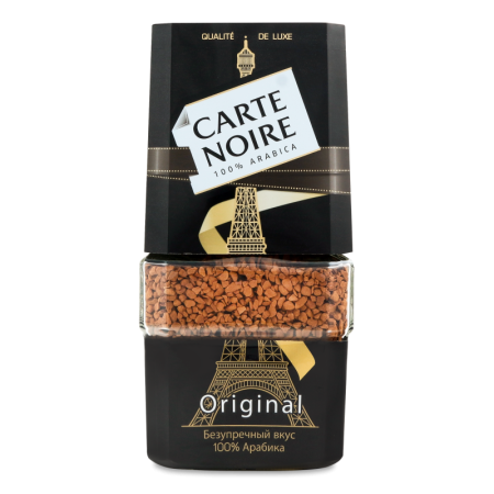 Кофе Натуральный Растворимый Сублимированный Original Carte Noire с/б 95г Кофе Натуральный Растворимый Сублимированный Original Carte Noire с/б 95г