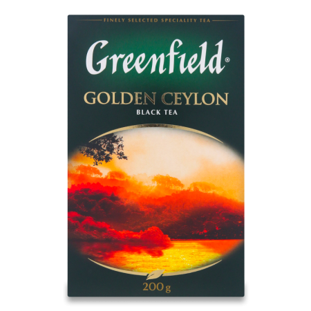 Чай Greenfield Golden Ceylon Черн Лист 200гр Кор