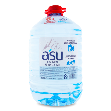 Вода a'su б/газа 8л п/б