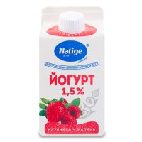 Йогурт 1.5% клубника-малина Nәtige т/п 450г