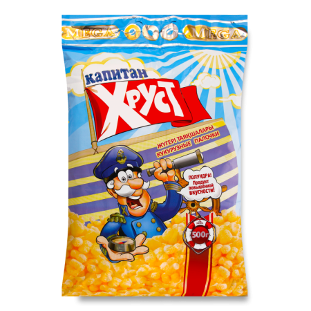 Палочки Кукурузные Капитан Хруст м/у 500г