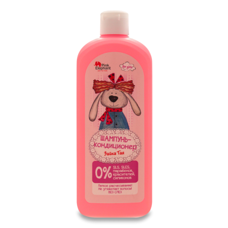 шампунь-кондиционер Для Детей от 3лет Зайка Тая Pink Elephant 500мл