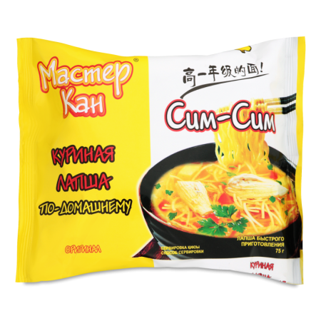 Лапша Мастер Кан Куриная по-домашнему 75гр п/п