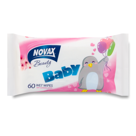 Салфетки Влажные Baby Beauty Novax 60шт