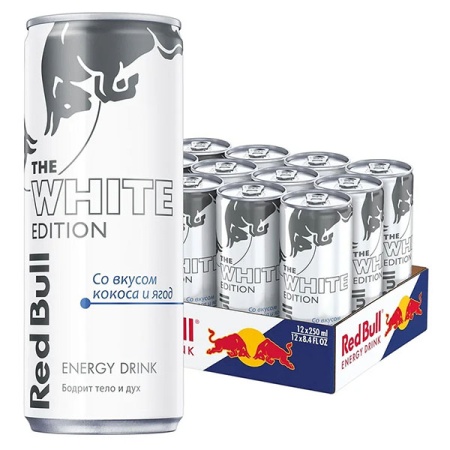 Напиток Red Bull The White Edition Энергетич 0,25л ж/б