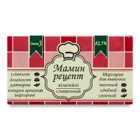 Маргарин 82.5% Сливочный Мамин Рецепт м/у 180г Маргарин 82.5% Сливочный Мамин Рецепт м/у 180г