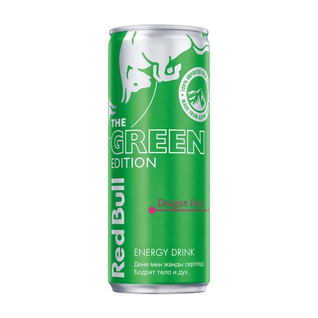 Напиток Red Bull The Green Edition Энергетический Dragon Fruit 0,25л ж/б