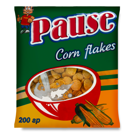 Хлопья Кукурузные Pause м/у 200г