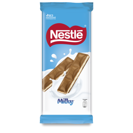 Шоколад Nestle Milky с Молочной Начинкой 80гр фл/п