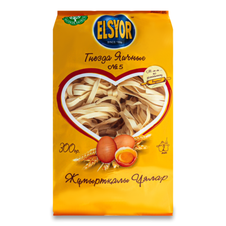 Изделия Макаронные Гнезда Яичные №5 Elsyor м/у 300г
