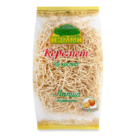 Лапша Домашняя Яичная Керемет Кэмми м/у 400г