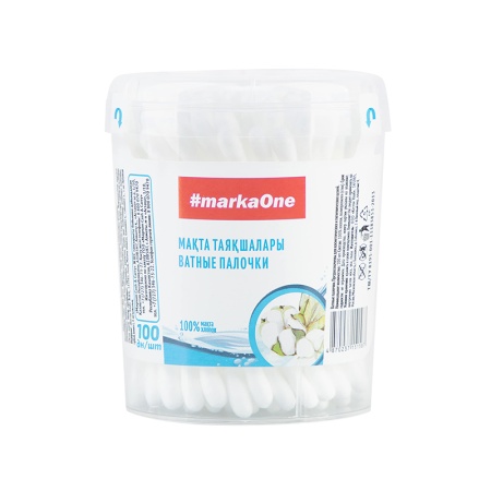 Палочки Ватные Marka One Круглый Стакан 100шт Стак