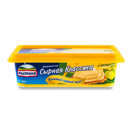 Сыр Плавленый 50% со Швейцарским Сыром Сырная Классика Hochland п/у 200г