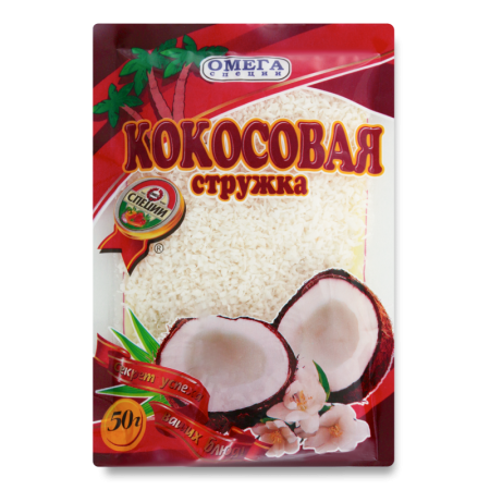 Стружка Кокосовая Омега Специи м/у 50г