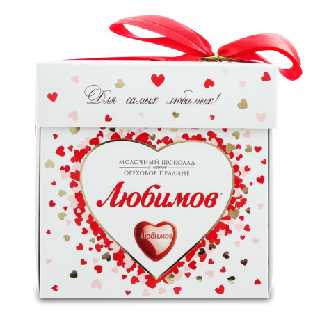 Конфеты Любимов Молочный шок/ореховое Пралине 208гр Кор