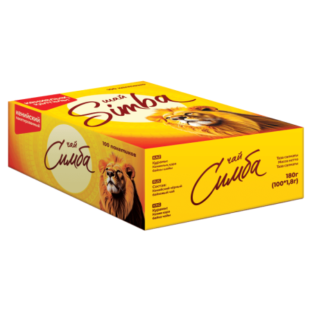 Чай Simba 100пак Кор