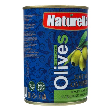 Оливки Naturella Зел б/к 280гр ж/б Ключ