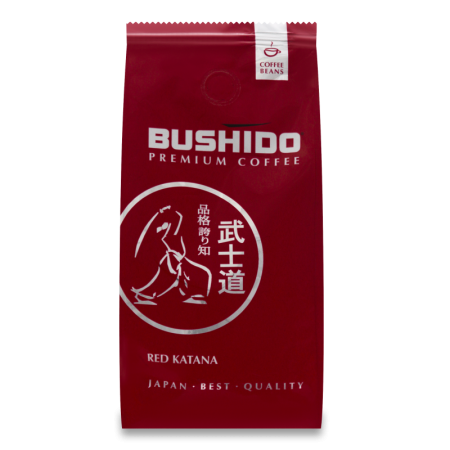 Кофе Натуральный Жареный в Зернах Red Katana Bushido м/у 227г