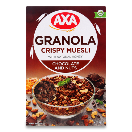 Мюсли Аха Сириалия Украина Хрустящ мед/ор/шо 375гр