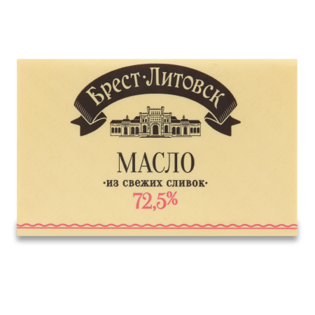 Масло 72.5% Сладкосливочное Несоленое брест-литовск м/у 180г
