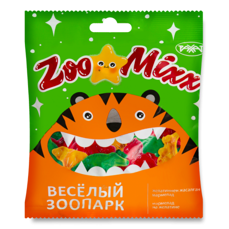 Мармелад на Желатине Весёлый Зоопарк Zoomixx Рахат м/у 125г