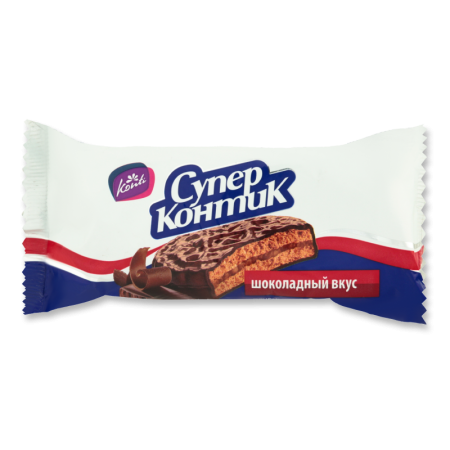 печенье-сэндвич Шоколадный Вкус супер-контик Konti м/у 100г