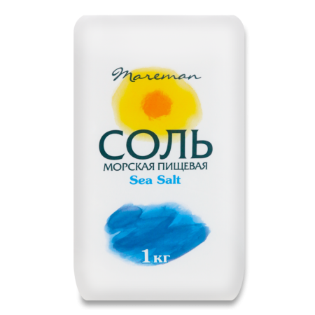 Соль Морская Пищевая Mareman м/у 1кг