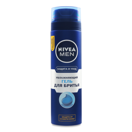 Гель Для Бритья Увлажняющий Защита и Уход Nivea Men 200мл Гель Для Бритья Увлажняющий Защита и Уход Nivea Men 200мл