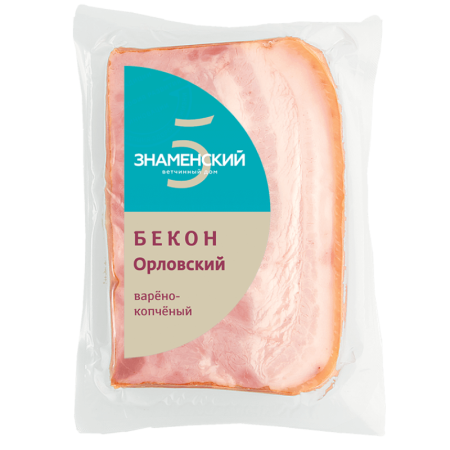 Бекон Знаменский Орловский в/к 350гр в/у