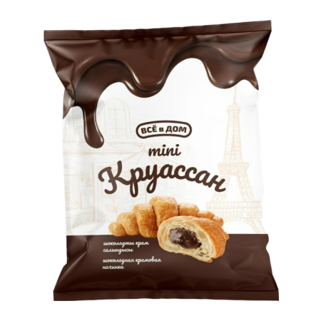 Круассаны Mini Все в Дом с шок/кремовой Начинкой 180гр