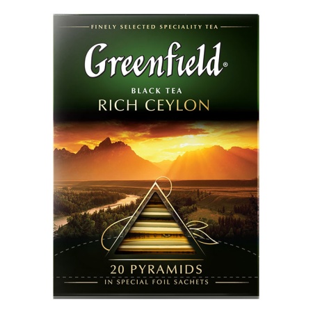 Чай Greenfield Rich Ceylon 20пак Кор