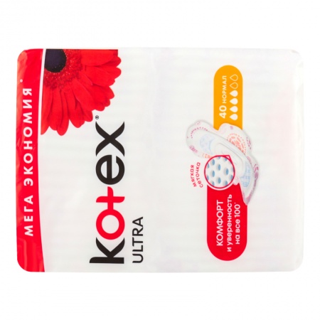 Прокладки Kotex Normal 40шт гр/уп