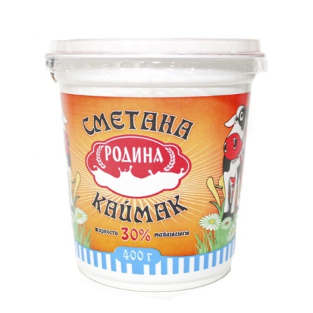 Сметана Родина 30% 400гр Стак