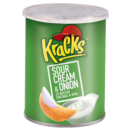 Чипсы Kracks сметана/лук 40гр