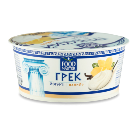 Йогурт 7% Греческий Ваниль Foodmaster ст 130г