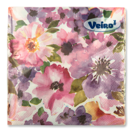 Салфетки Бумажные 3-слойные Veiro 20шт