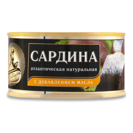 Сардина за Родину Атлантическая Нат 185г ж/б Ключ