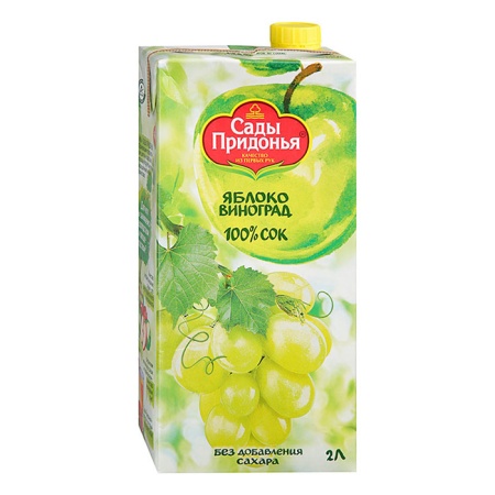 Сок Сады Придонья яблоко/виноград Осв 2л Tga