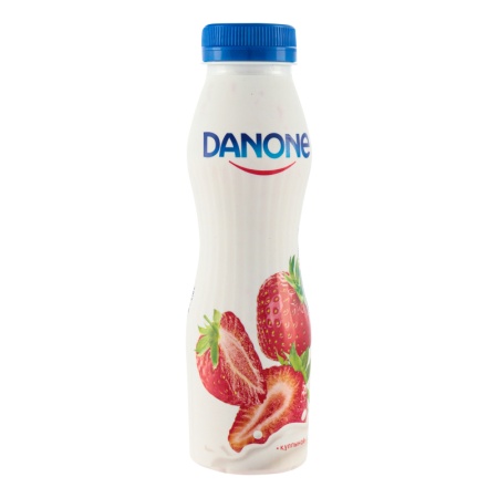 Йогурт 2.5% Питьевой Клубника Danone п/бут 270г