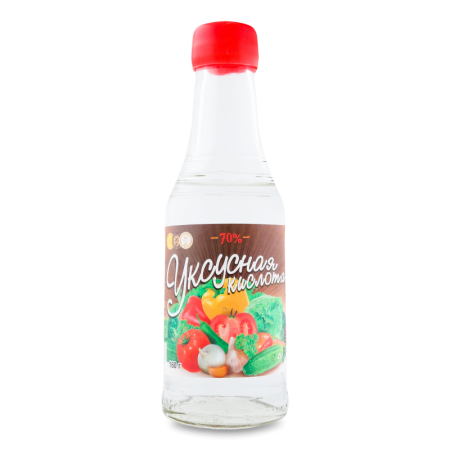Кислота Уксусная Пищевая 70% Сибирский Уксус с/бут 160г
