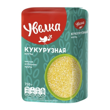 Крупа Увелка Кукурузная 750гр п/п